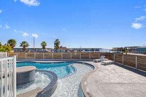 Modern hotel room with amenities
