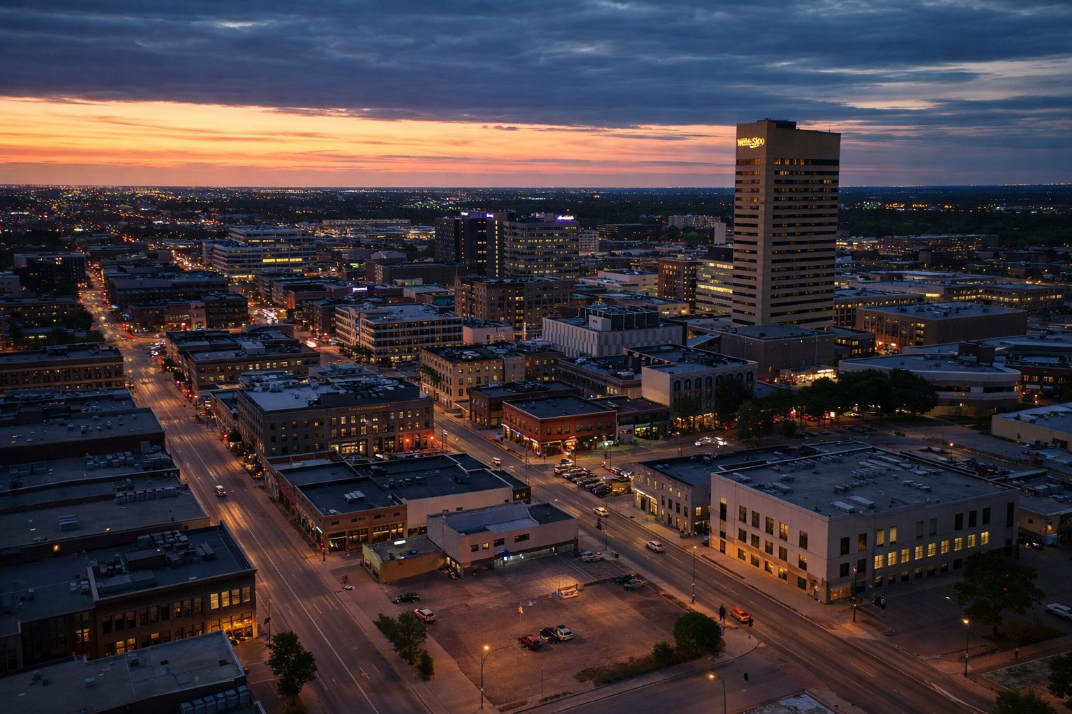 West Texas High Plains light over Lubbock